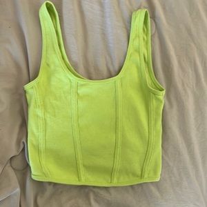 Ribbed Bustier Tank Top